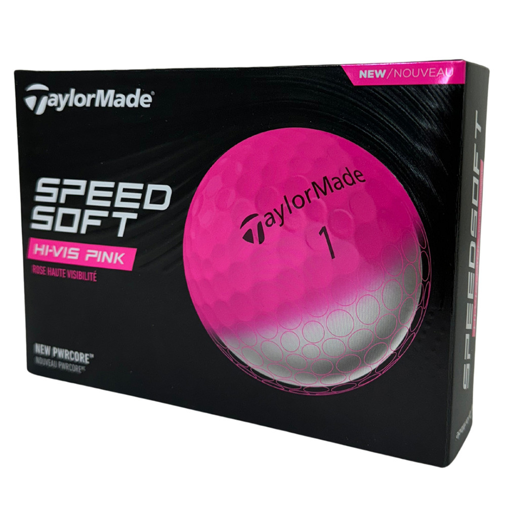 TaylorMade SpeedSoft Pink Golf Balls - Maple Hill Golf